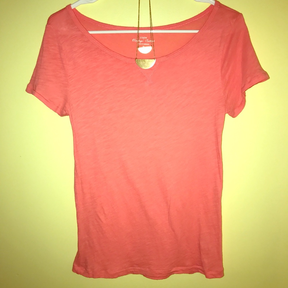 5 for $22 Coral J.Crew Tee